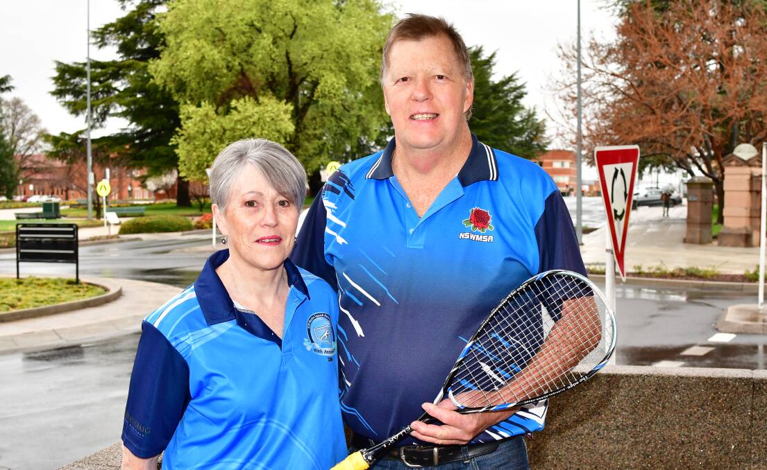 TOP COMPETITION: Sue McMahon and Dave Fuller came away with positive stories from the Australian Squash Masters. Photo: ALEXANDER GRANT