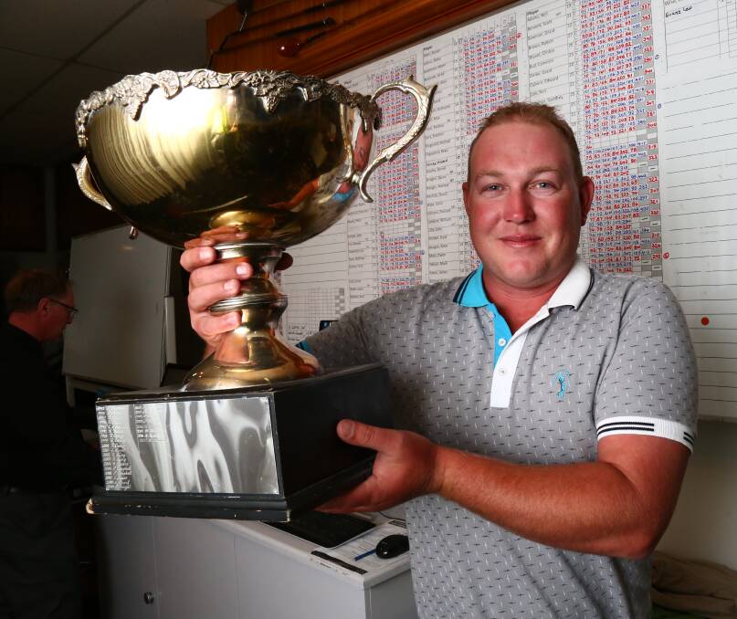 NUMBER FIVE: Reece Hodson took out the Bathurst Golf Club Men's Championship title for the fifth time on Sunday. Hodson finished on 290 over his four rounds to win by seven strokes. Photo: PHIL BLATCH