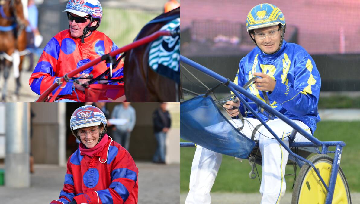 ONE MORE CHANCE: (Clockwise from left) Steve Turnbull, Anthony Frisby and Amanda Turnbull are chasing an Inter Dominion Final spot.