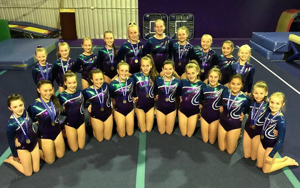 OUTSTANDING: Aspire Gymnastics 2795's team were thrilled with their overall performance at Country Championships. Photo: CONTRIBUTED