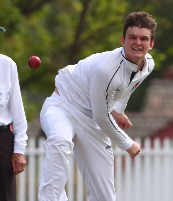 PACE: Ben Parsons is part of a strong bowling attack. Photo: PHIL BLATCH