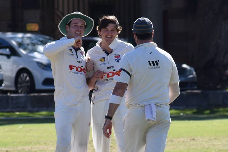 CLAIMED A PAIR: Ben Mitchell took two wickets in his first grade debut. Photo: SYDNEY UNIVERSITY
