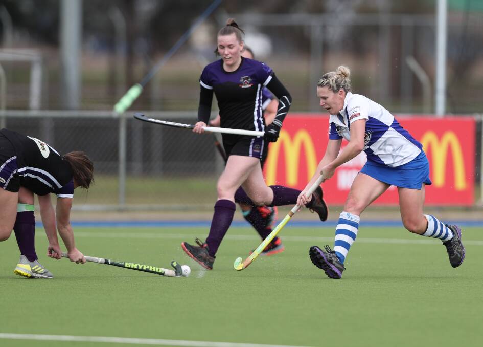 PLENTY ON LINE: St Pat's will be fighting for a place in the major semi-final when they play in Saturday's women's Premier League Hockey derby against Bathurst City. Photo: PHIL BLATCH