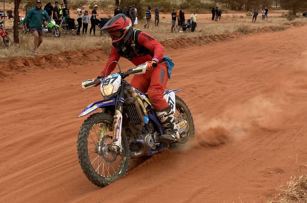 CLASS VICTORY: Ben Grabham in action at the long weekend's Finke Desert Race. Photo: CONTRIBUTED