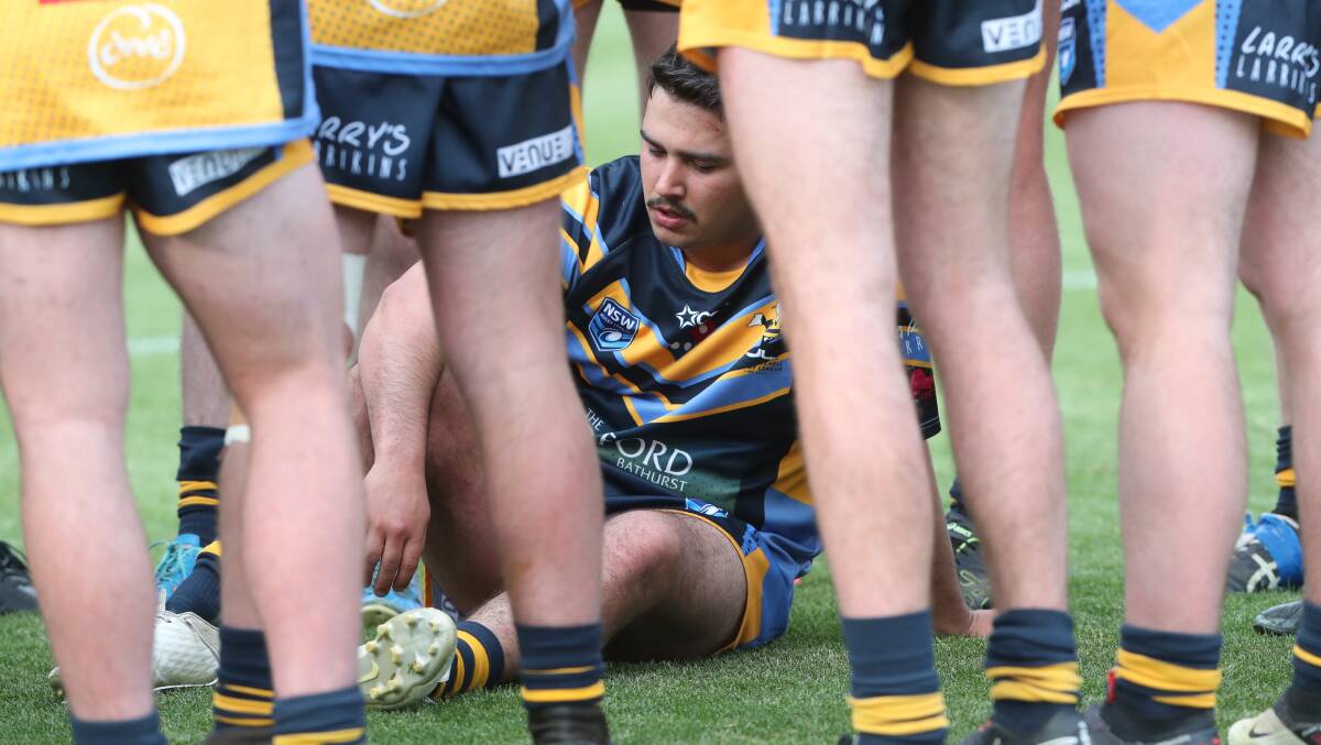WE'LL BE BACK: Braydon Wicks and the CSU Mungoes went down on Saturday. Photo: PHIL BLATCH
