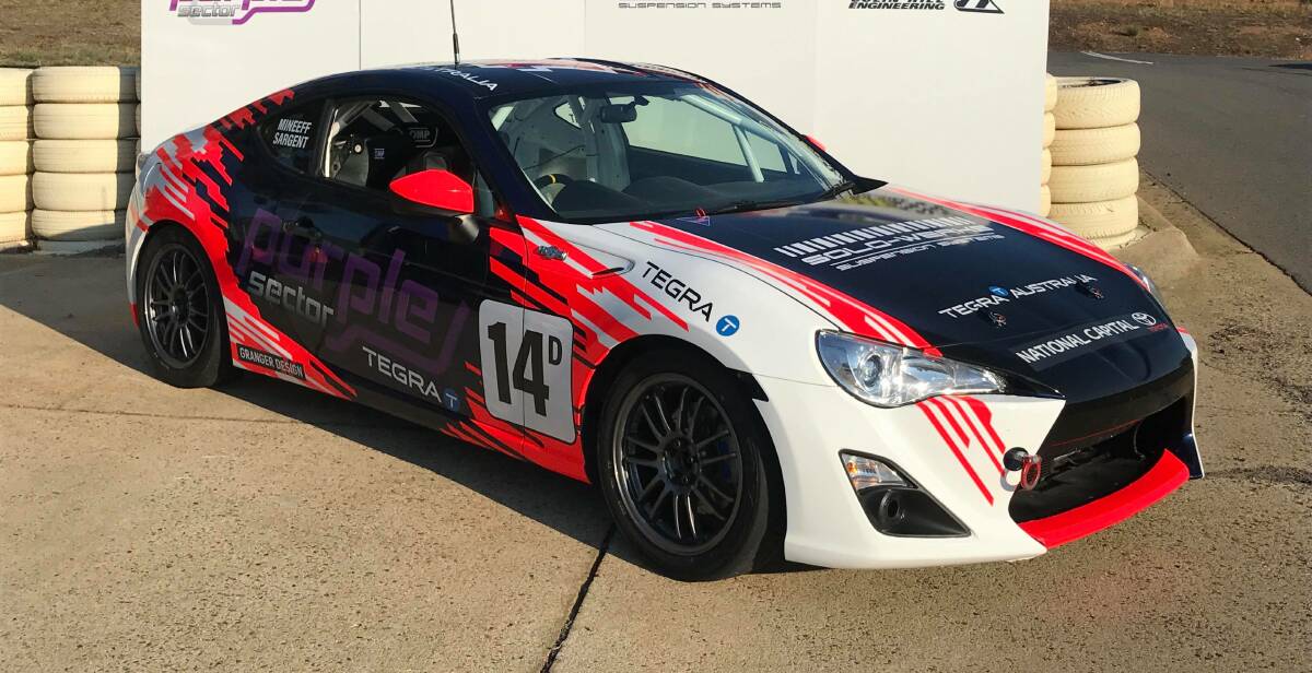 LOOKING SHARP: The CHE Racing Toyota 86 of Tom Sargent and Lachlan Mineeff. Photo: CONTRIBUTED