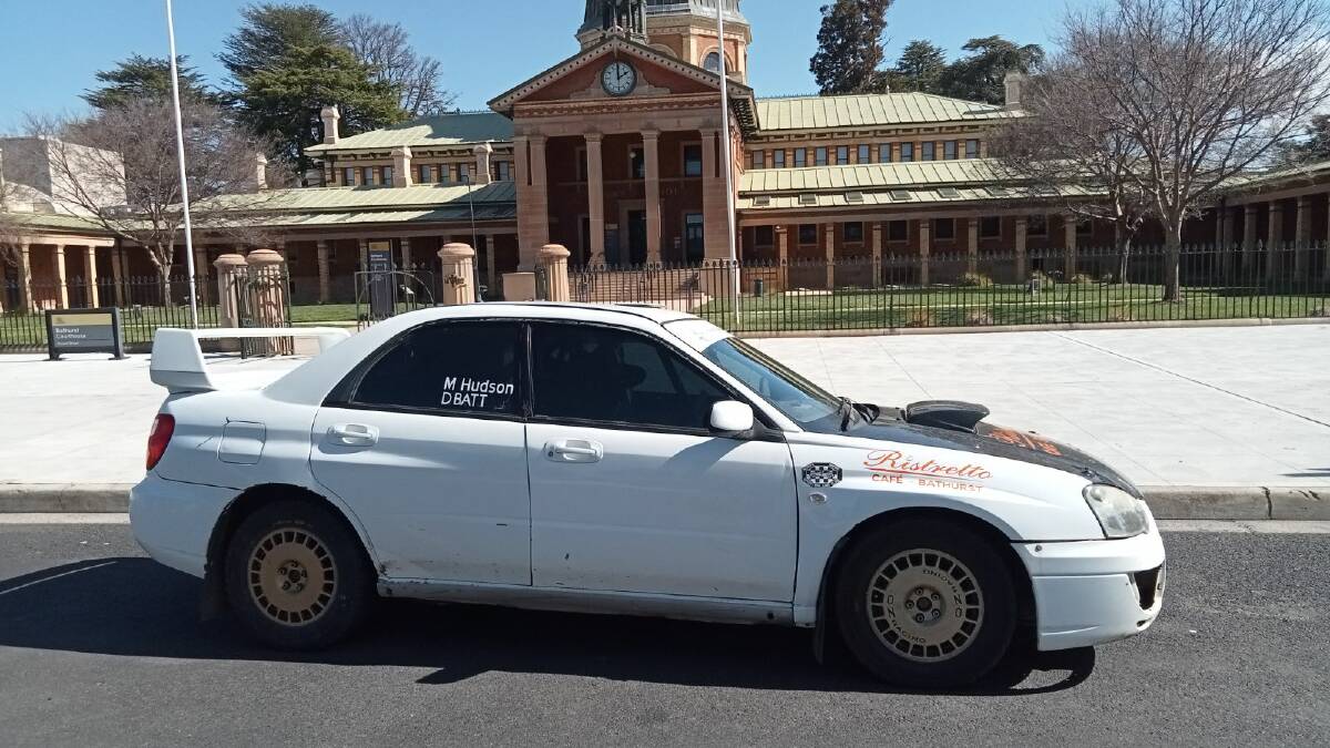 Mark Hudson's entry for this Saturday's Bathurst Rally. Picture supplied.