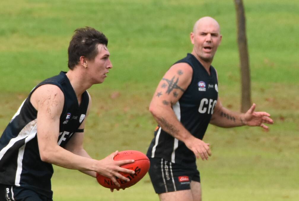 BIG BLOW: The Cowra Blues will be without Frank Bright (right) for the remainder of the regular season. Photo: ANDREW FISHER
