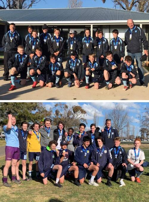 GREAT ACHIEVEMENT: Bathurst under 12s side (top) went undefeated through the competition while the under 16s boys also claimed a youth league premiership.