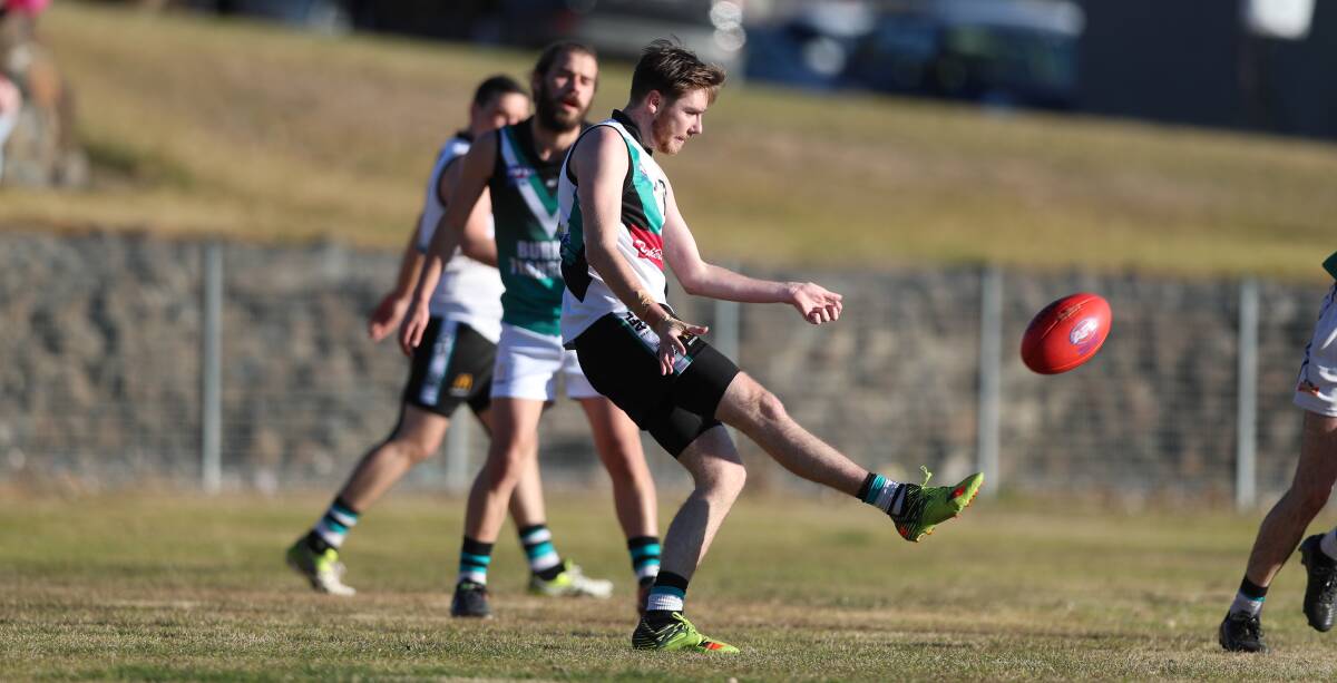CENTURY: Sam Kennedy will bring up his 100th game for the Bathurst Bushrangers this Saturday when the team faces the Bathurst Giants in the AFL Central West men's top tier. It's the third meeting between the teams in four weeks. Photo: PHIL BLATCH