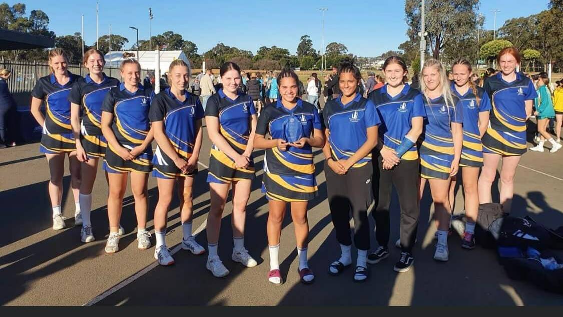 WHAT A TEAM: Bathurst Netball Association's under 17s side went through the Netball NSW Senior Titles division two competition as undefeated premiers. Photo: CONTRIBUTED