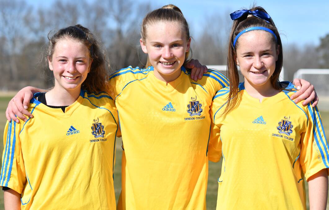 READY TO REPRESENT: Bathurst High School's Joely Anderson, Kate Duffy and Menzi White have progressed to NSW Country and Metro representative teams. Photo: ALEXANDER GRANT