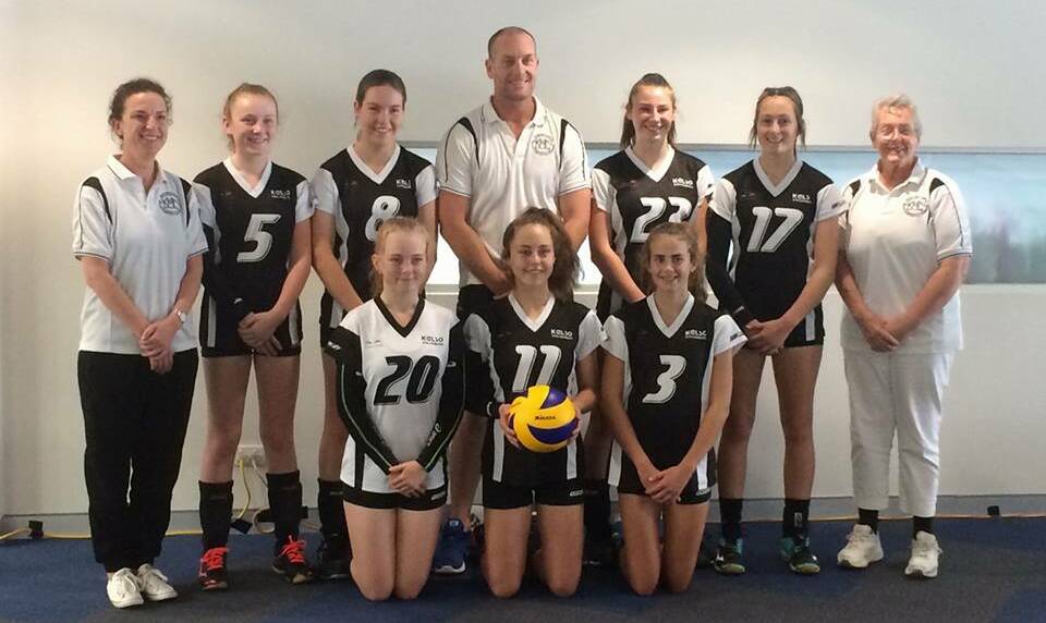 WHAT A WIN: The Year 8 division one girls Denison College side claimed a hard fought gold medal at the Australian Schools Volleyball Cup.