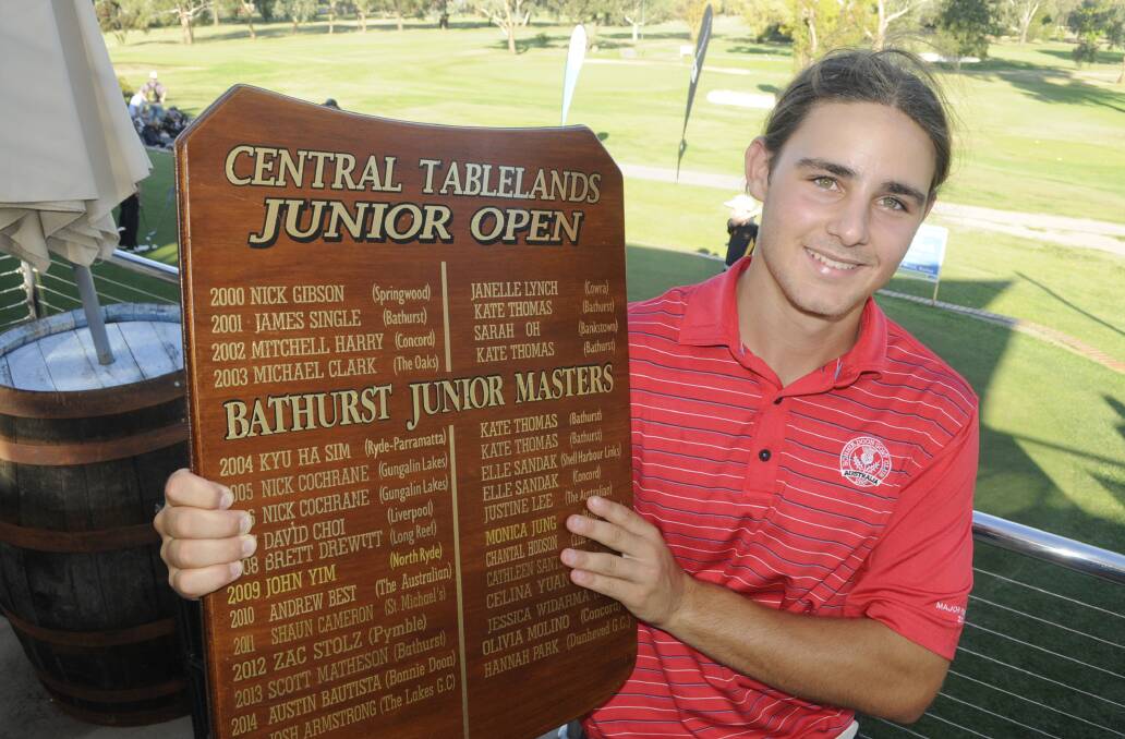TOO STRONG: Bonnie Doon Golf Club player and Dubbo native Jones Comerford was the boys winner at the weekend's Peter O'Malley Junior Masters. Photo: CHRIS SEABROOK