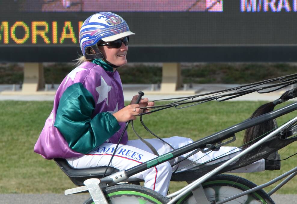 HUNTING FOR A WIN: Amy Rees has four drives at this Wednesday night's meeting at Bathurst Paceway.