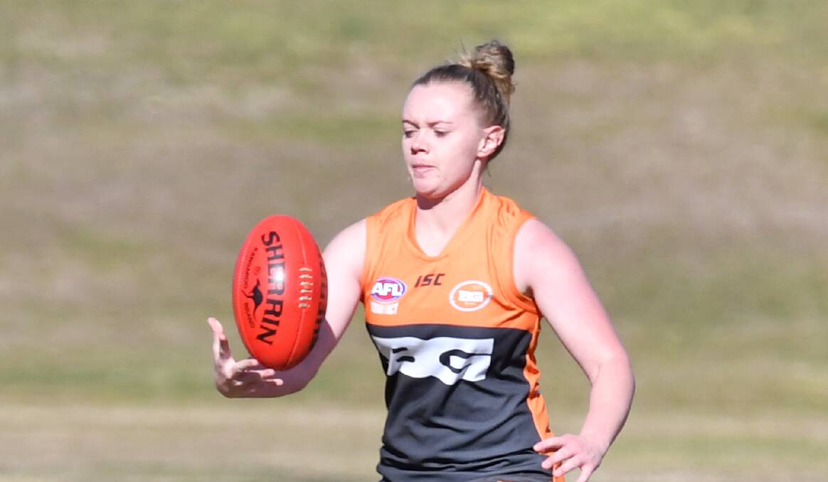 CLASS AHEAD: Brooke Alexander and the Bathurst Giants were far too strong for Parkes Panthers in their meeting on Saturday. Giants kept Panthers off the scoreboard until the final quarter. Photo: ALEXANDER GRANT