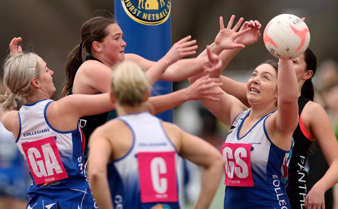 NETBALL'S BACK: Collegians' Caitlyn Matthews and her teammates will look to start the new season with a win on Saturday when they take on one of their long-time rivals Bulldogs Verdelho.