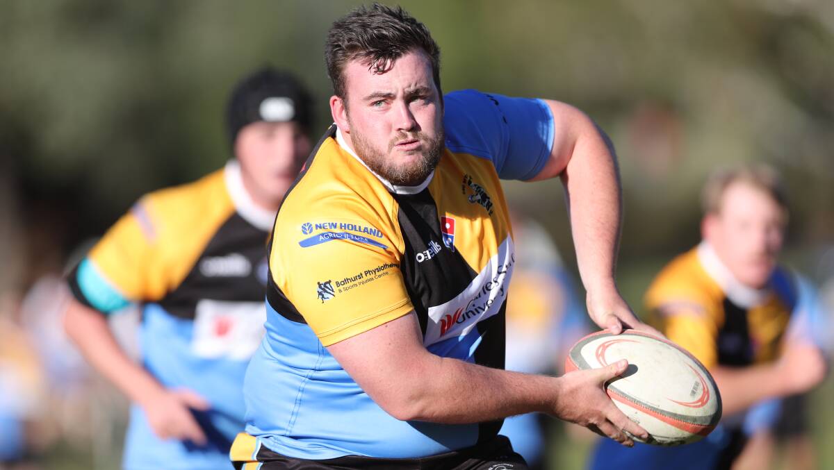 FOCUS: CSU front rower Marcus Burrell believes the team must lift for the game against Mudgee Wombats. Photo: PHIL BLATCH
