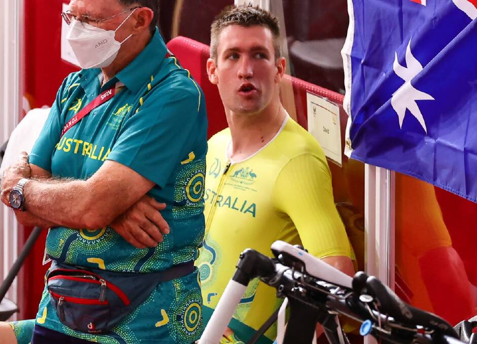 RAINY TEST: Bathurst's David Nicholas found the going wet and challenging during Thursday's men's C1-3 road race at the Tokyo Paralympics. Photo: AAP