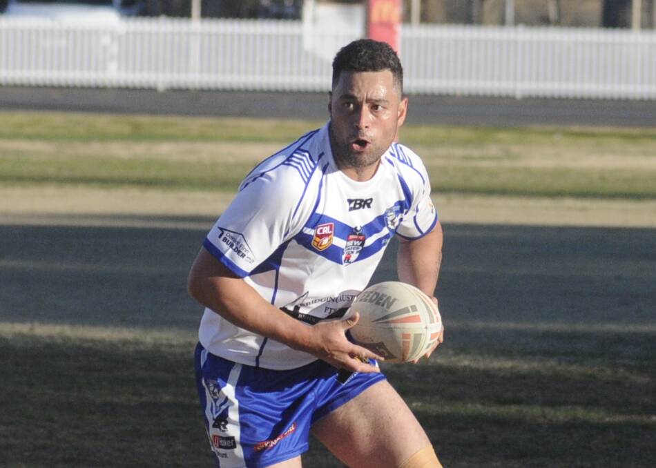 TWO POINTS SHY: Garry Reilly and St Pat's came up just short of a victory against the Mudgee Dragons. The visiting Saints lost 32-30 against the Dragons on Sunday afternoon. Photo: CHRIS SEABROOK