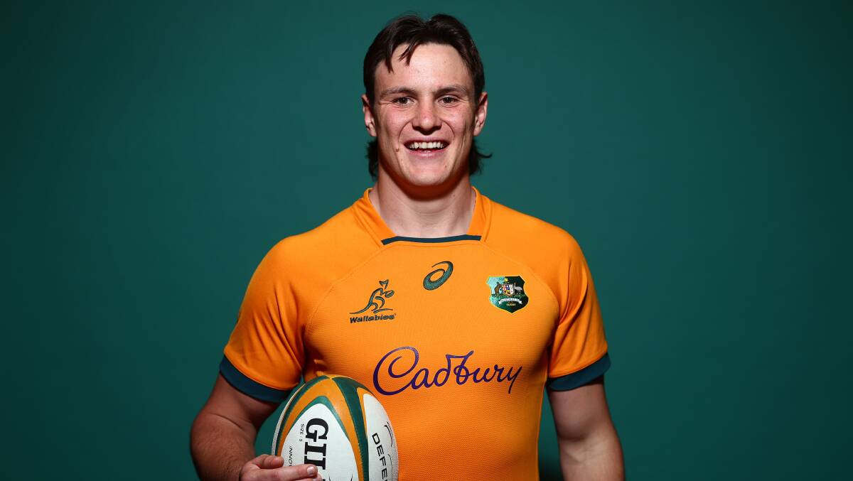 ACT Brumbies youngster Tom Hooper is set for a Wallabies debut against South Africa in Pretoria. Picture Getty Images.