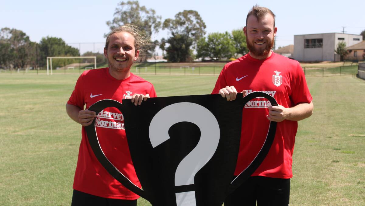 WE'RE READY: Enthusiasm for the season among Panorama FC's ranks, including Jules Bardon and Ryan Peacock, is still high. 