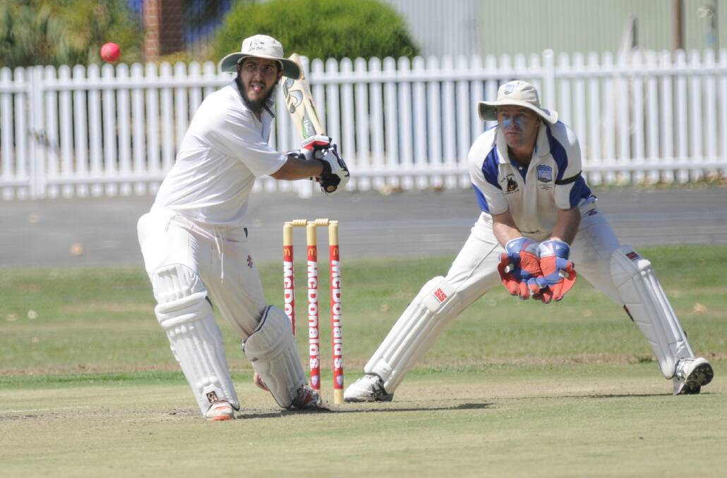 LEADING THE WAY: Captain Jameel Qureshi top scored for Bathurst in their five wicket  win over Lithgow on Sunday. Photo: CHRIS SEABROOK