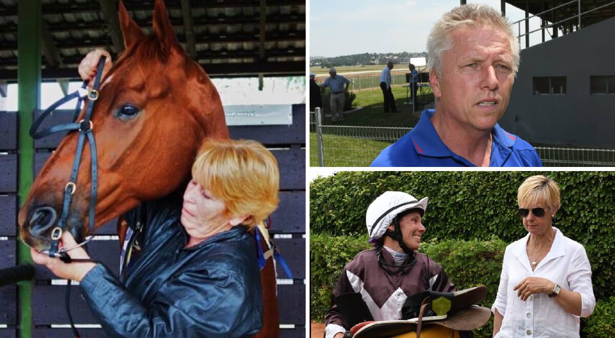 LOCAL HOPES: Wanda Ings, Dean Mirfin and Gayna Williams are Bathurst's three trainers who field Soldier's Saddle runners.