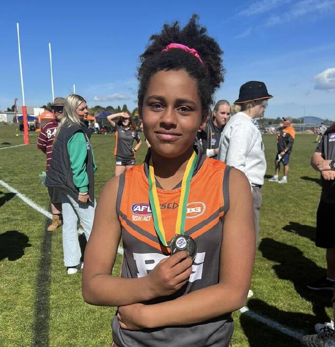 Estelle Nathan-Marsh was named best on ground in the under 12s finale.