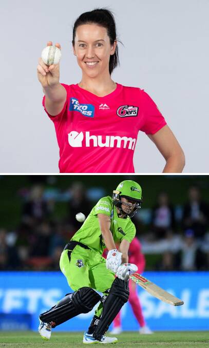 WHAT A FINISH: Bathurst's Lisa Griffith and her Sydney Sixers held on to win by four runs after Orange's Phoebe Litchfield almost won the game for Sydney Thunder.