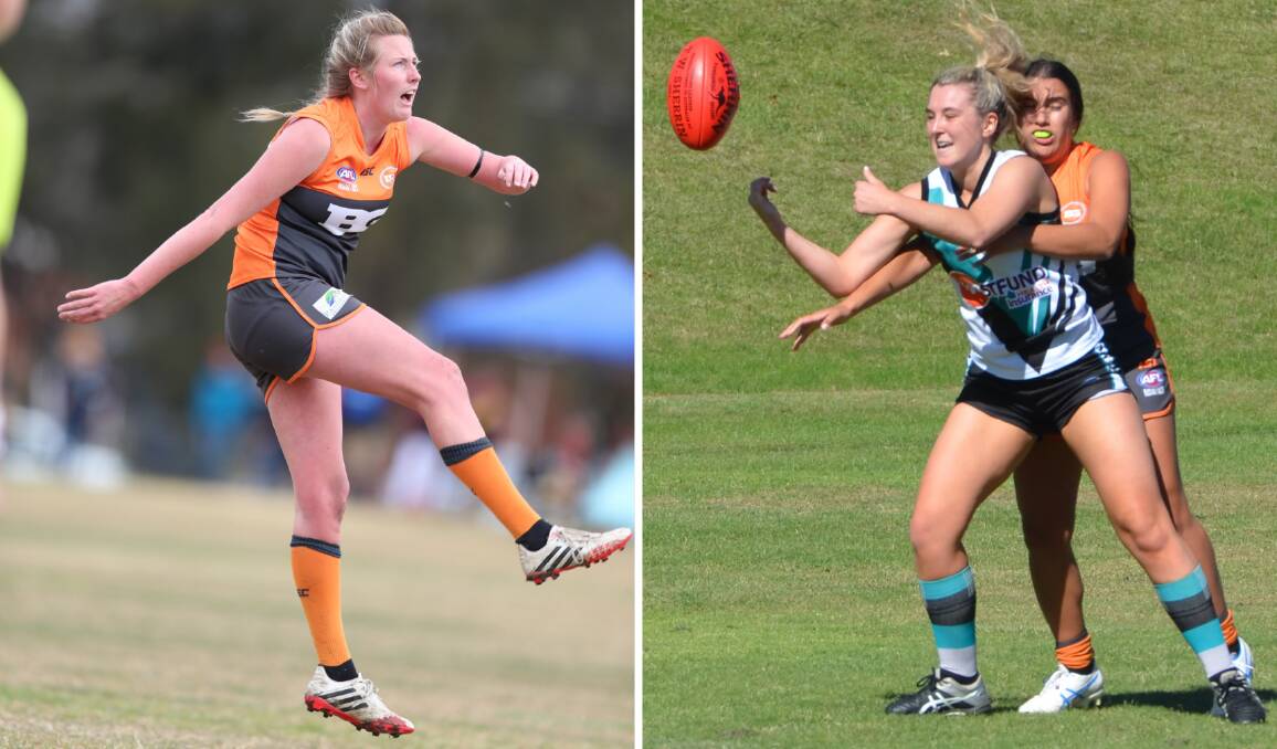 BIG BATHURST NUMBERS: Danita Lane and Donalee Delahunty are two of the 11 Bathurst players selected in the Central West AFL women's side.