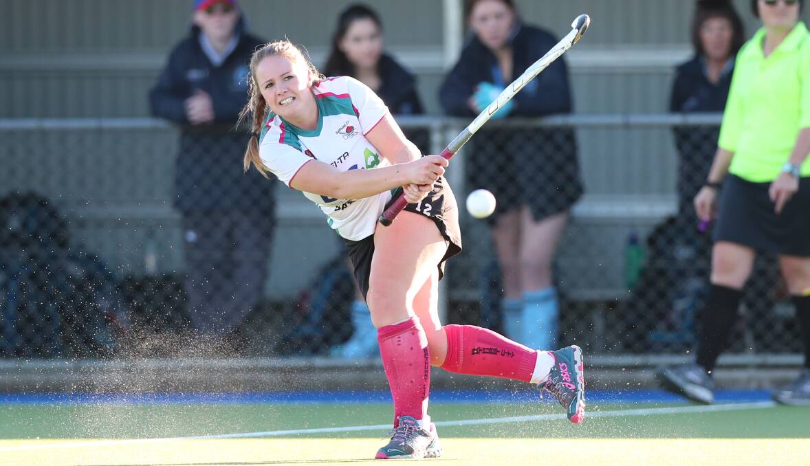 POINTS NEEDED: Sarah McCusker launches a ball down field for Bathurst City. The Bathurst club is in need of wins with finals approaching but have a tough meeting coming up this Saturday against CYMS. Photo: PHIL BLATCH