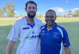 Derryn Clayton and Percy Raveneau's partnership nearly delivered St Pat's Old Boys a grand final win. Picture supplied.