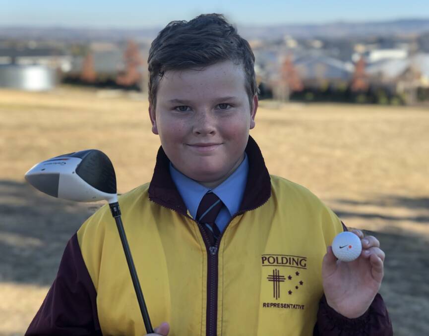 SKILLED: Cooper Starkey is off to the NSW Catholic Polding Schools at the 2019 NSW PSSA Golf Championships.