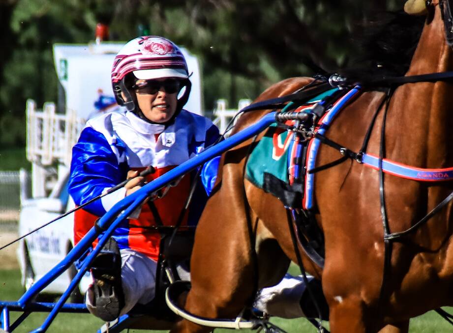 TWO SHOTS: Isobel Ross has a pair of drives on two of Amanda Turnbull's runners this Wednesday night. Photo: COFFEE PHOTOGRAPHY