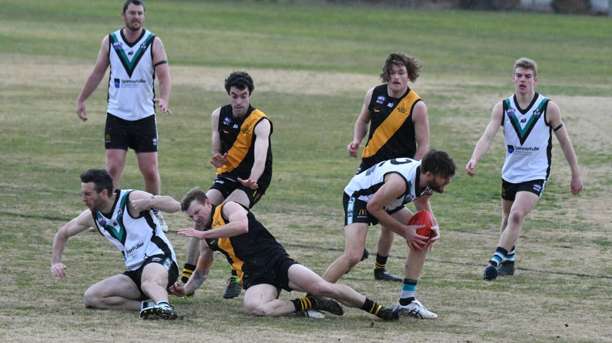 KEEN TO START: Bushrangers and Tigers have had their share of physical contests and this Saturday should be no different. Photo: CHRIS SEABROOK