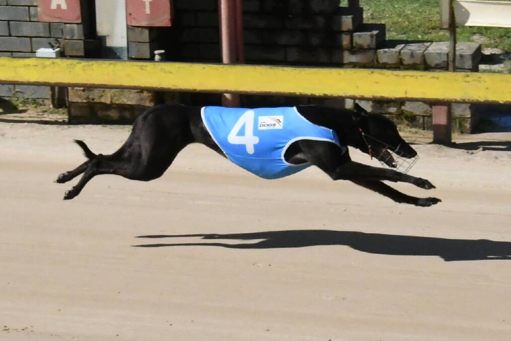 GOT THE WIN: Kinkade strides across the finish line to win her first race. Photo: CHRIS SEABROOK