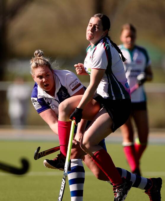THE LONG WAY: St Pat's have been forced into a sudden death situation for their 2020 women's Premier League Hockey finals campaign. Photo: PHIL BLATCH
