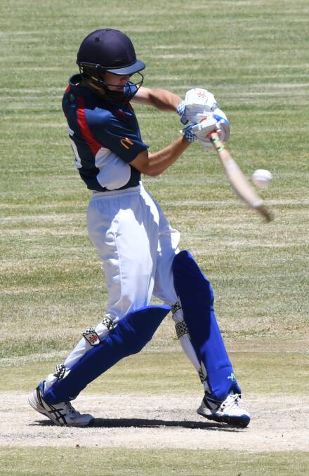 ON FIRE: Bailey Brien top scored for Stannies with 68 runs. Photo: CHRIS SEABROOK