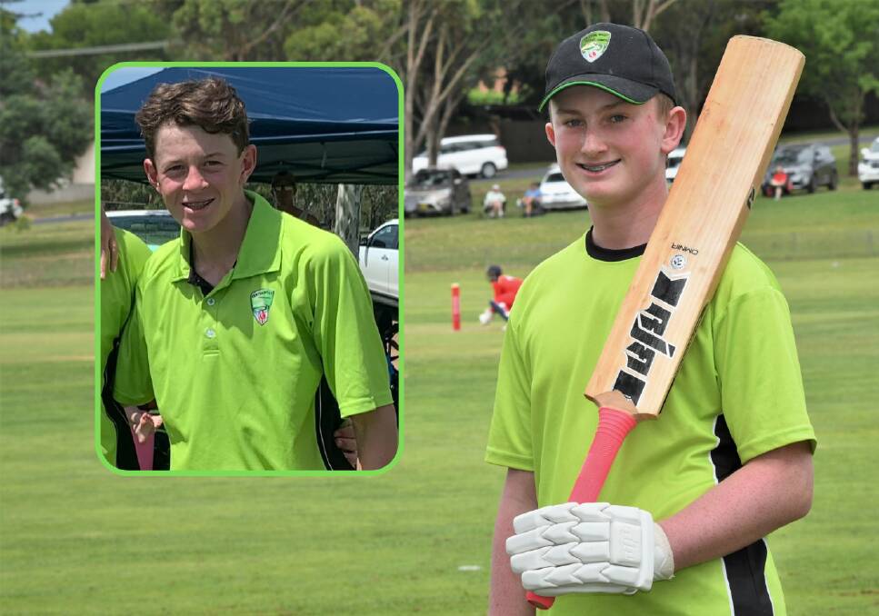 SELECTED: Blayde Burke (inset) and Cooper Stephen will be part of the South West Kangaroos side for the Under 14s State Challenge at Dubbo. Photo: CHRIS SEABROOK
