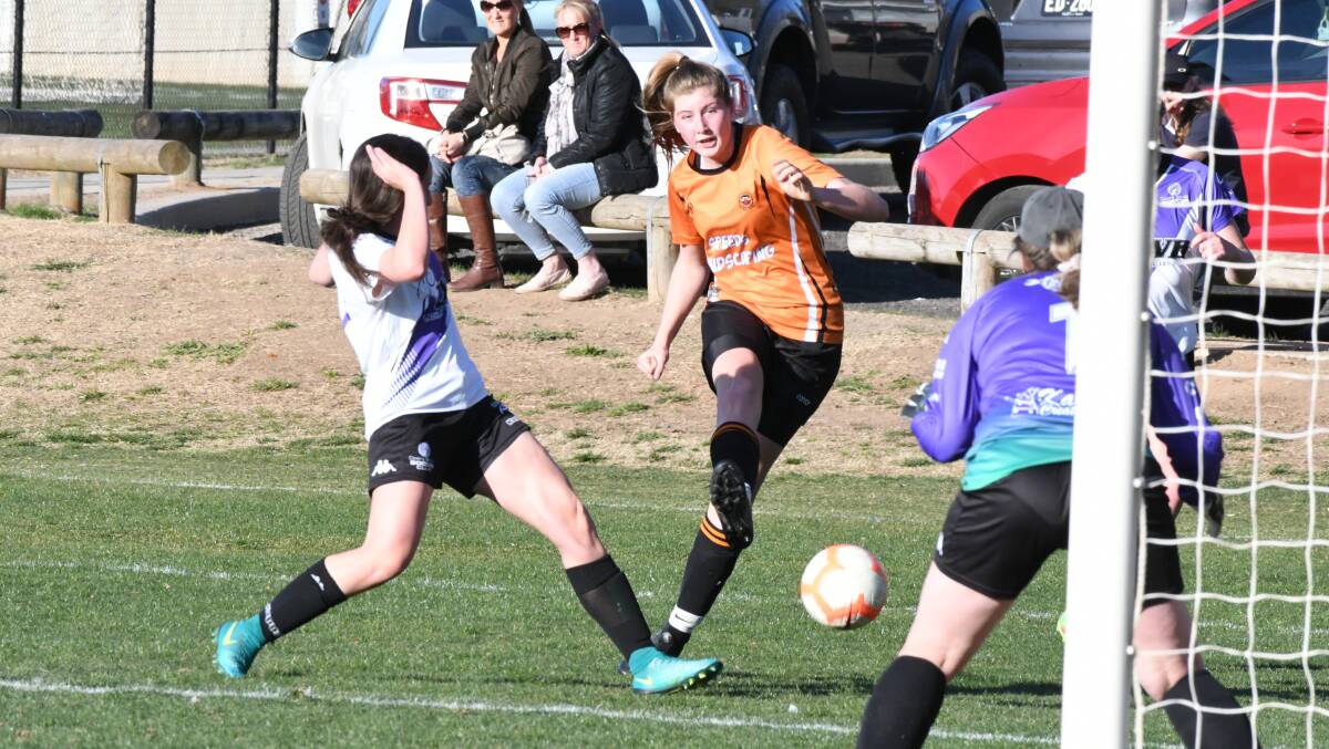 NICE START: Amy Parker is one of handful of returning players for another youthful Macquarie United team in 2020. The club got off the mark in style with a 2-1 win.