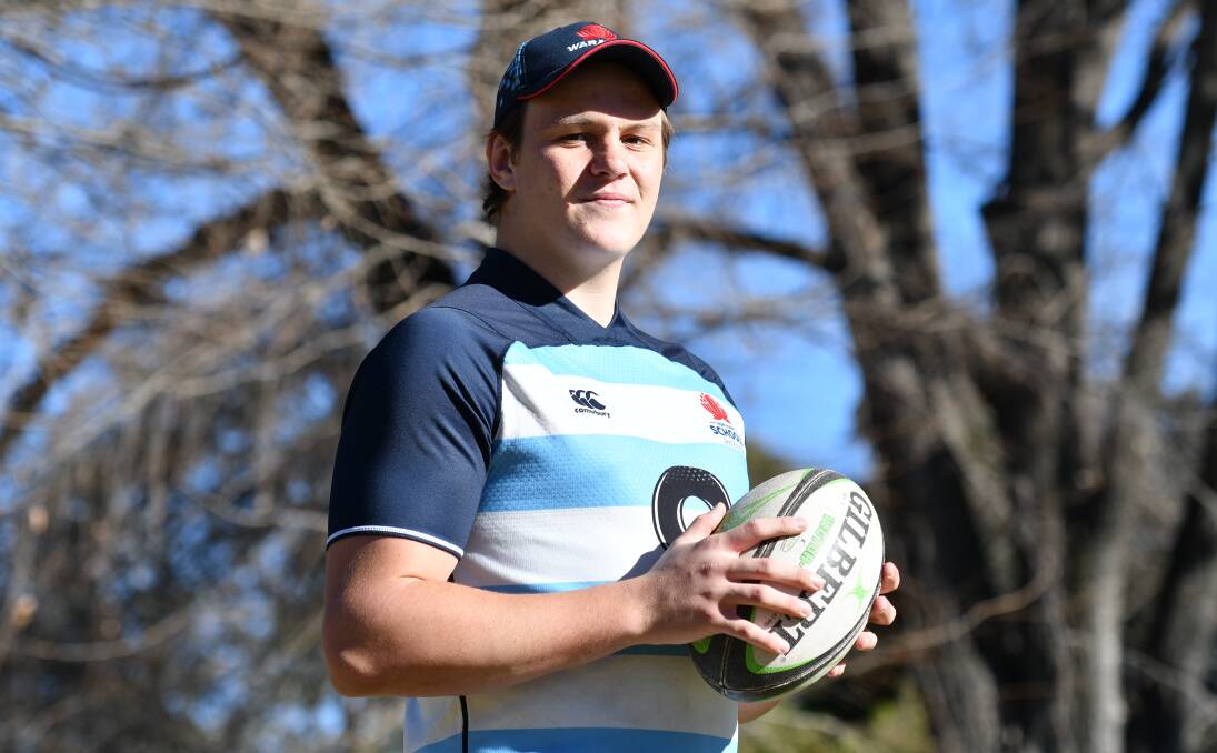 EXPERIENCE: Tom Hooper, 17, and NSW 2 finished runners-up at the Australian Schoolboys Rugby Championship. Photo: ALEXANDER GRANT
