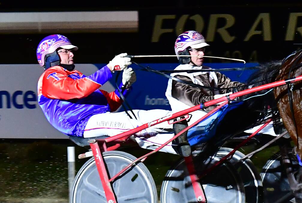 IN THE HUNT: Nathan Turnbull (left) is part of a quality Country Series Final field at Bathurst Paceway this Wednesday night. Photo: ALEXANDER GRANT