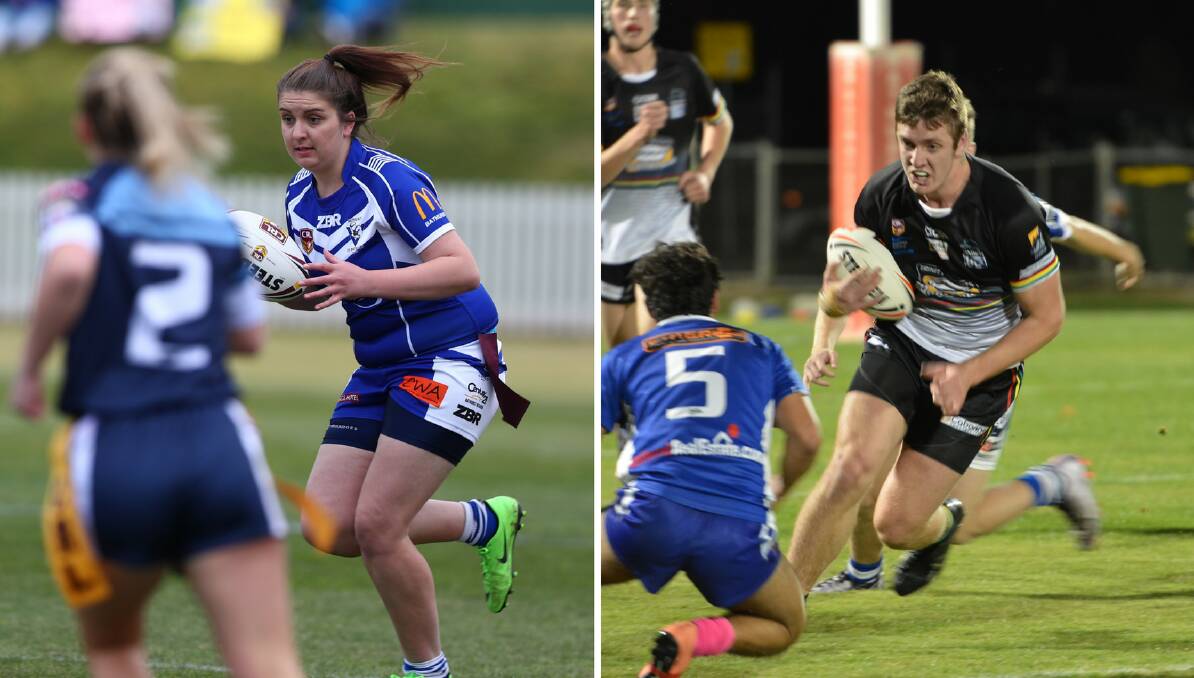 FIRST: Emily Rhynehart and the St Pat's are undefeated in league tag while Ty-Lee Simmonds and Bathurst Panthers' under 18s are also on top.