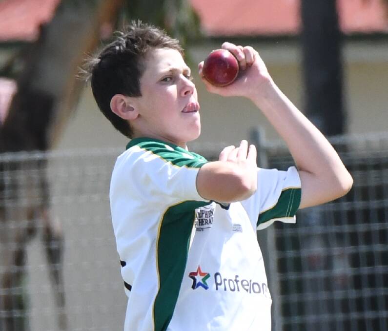 ON TARGET: Ethan Muller was the pick of the Bathurst bowlers with 4-16 off his 9.4 overs against Mitchell East. Photo: CHRIS SEABROOK