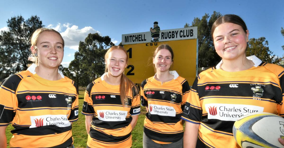 SUPER START: Emma Watkins, Maddie Reilly, Chirara Major and Rachel Brown have formed part of a dominant CSU squad. Photo: CHRIS SEABROOK