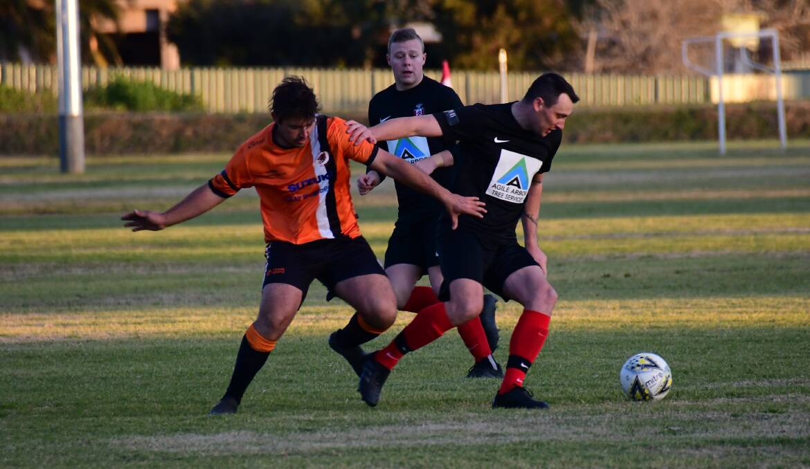 MEETING THREE: There has been nothing separating Dubbo Bulls and Panorama FC throughout the entire Western Premier League season. Photo: AMY MCINTYRE