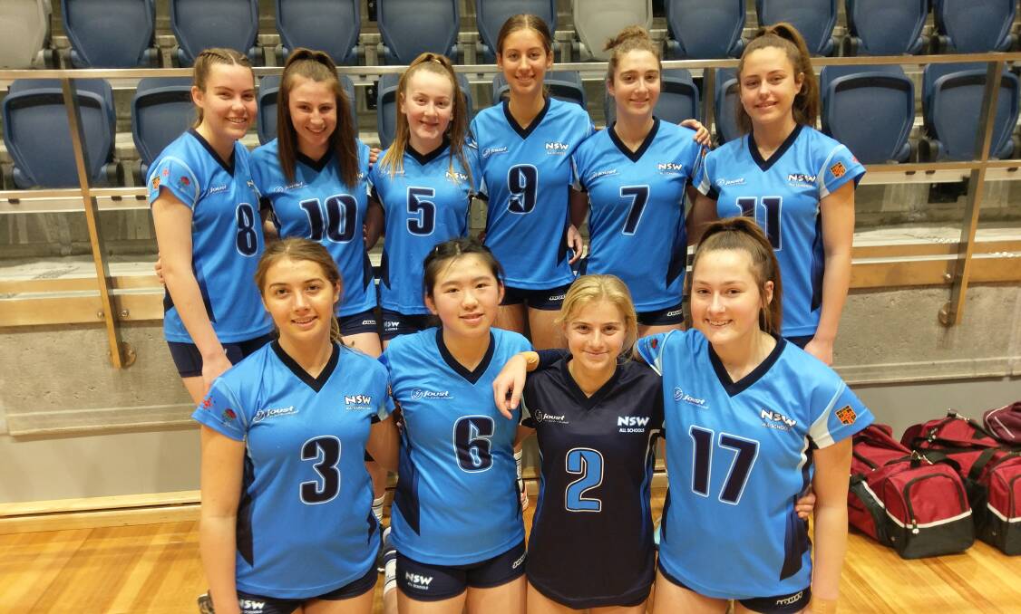 BIG PRESENCE: The NSW CHS Under 15s volleyball side boasted five representatives from Bathurst. Photo: CONTRIBUTED