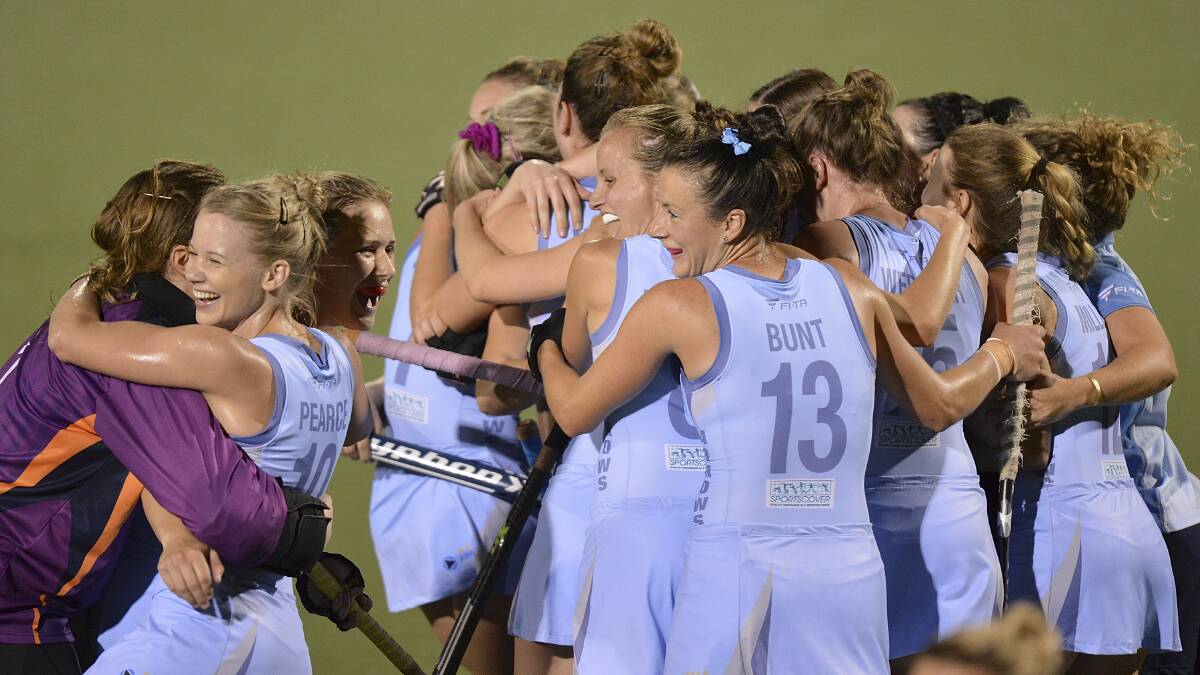 ANOTHER ATTEMPT: Tamsin Bunt has been trying to recreate this winning scene for the past three years at the Australian Hockey League. 