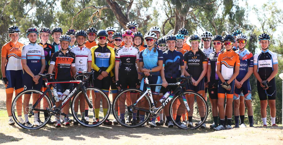 STATE'S BEST: Riders from across NSW's sports academies have gathered together to attend a camp in preparation for the Bathurst Cycling Classic. Photo: PHIL BLATCH